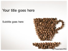 Download coffee bean cup PowerPoint Template and other software plugins for Microsoft PowerPoint