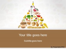 Download food pyramid brown PowerPoint Template and other software plugins for Microsoft PowerPoint