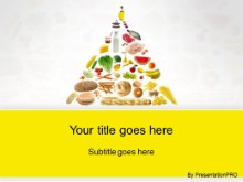 Download food pyramid yellow PowerPoint Template and other software plugins for Microsoft PowerPoint