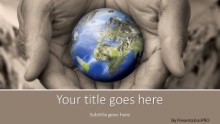 Earth Care Widescreen PPT PowerPoint Template Background