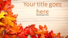 Autumn Foliage Widescreen PPT PowerPoint Template Background