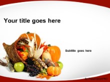 Download autumn cornucopia red PowerPoint Template and other software plugins for Microsoft PowerPoint