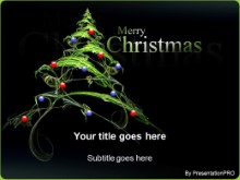 Download christmas tree decorated PowerPoint Template and other software plugins for Microsoft PowerPoint