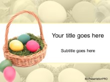 Download easter 5 eggs yellow PowerPoint Template and other software plugins for Microsoft PowerPoint