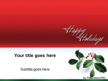 Download happy hollydays PowerPoint Template and other software plugins for Microsoft PowerPoint