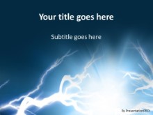Electric Shock PPT PowerPoint Template Background
