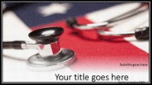 American Healthcare Widescreen PPT PowerPoint Template Background
