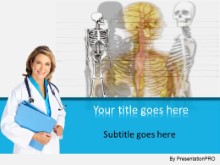 Skeletal Exam PPT PowerPoint Template Background