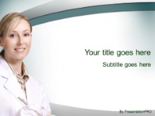 Download smiling nurse blonde PowerPoint Template and other software plugins for Microsoft PowerPoint