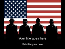 Download military silhouettes PowerPoint Template and other software plugins for Microsoft PowerPoint