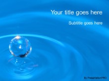 Download water drop 02 PowerPoint Template and other software plugins for Microsoft PowerPoint