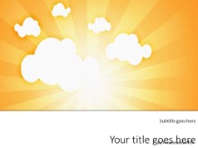 Setting Sun PPT PowerPoint Template Background