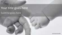 Infant Grip Widescreen PPT PowerPoint Template Background