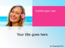 Download beach pose PowerPoint Template and other software plugins for Microsoft PowerPoint