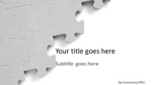 Large Puzzle 3 Widescreen PPT PowerPoint Template Background
