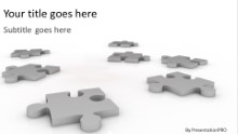 Scattered Pieces Widescreen PPT PowerPoint Template Background
