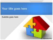 Download housing puzzle PowerPoint Template and other software plugins for Microsoft PowerPoint