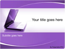 Download laptop style purple PowerPoint Template and other software plugins for Microsoft PowerPoint