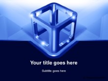 Download metal cube blue PowerPoint Template and other software plugins for Microsoft PowerPoint