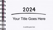 2024 Spiral Notebook Widescreen
