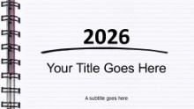 2026 Spiral Notebook Widescreen