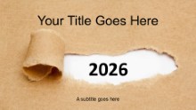 2026 Torn Paper Widescreen