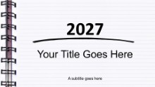 2027 Spiral Notebook Widescreen
