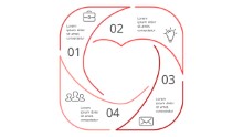PowerPoint Infographic - Square Heart 67
