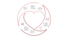 PowerPoint Infographic - Circle Heart 68