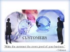 05 - Customers PPT PowerPoint Motivational Quote Slide