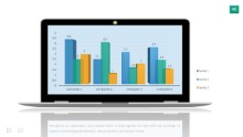 PowerPoint Infographic - 040 - Laptop Column Chart