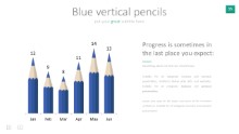 PowerPoint Infographic - 055 - Blue Pencils