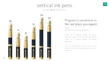 PowerPoint Infographic - 058 - Ink Pens