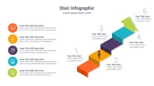 PowerPoint Infographic - 3D Stair Arrow 050