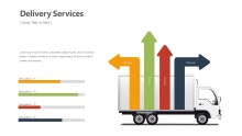 PowerPoint Infographic - Delivery Truck Infographic Layout