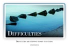 Difficulties - Light PPT PowerPoint Motivational Quote Slide