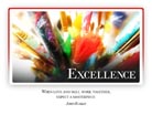 Excellence - Light PPT PowerPoint Motivational Quote Slide