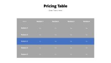 Pricing Table 08