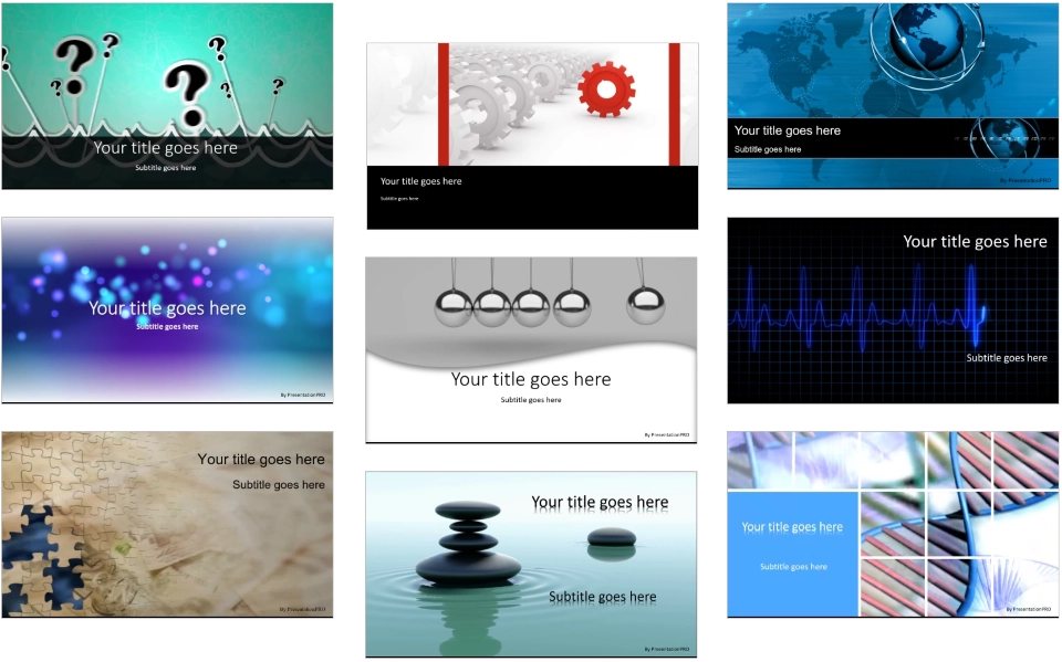 the best  animated templates backgrounds from PresentationPro