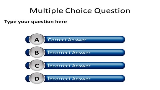 Multiple Choice Bars PowerPoint template background in Newest Added ...