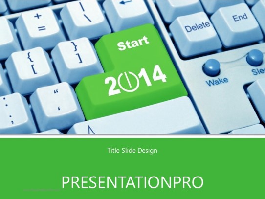 Enter New Year PowerPoint Template title slide design