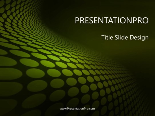 Abc Green PowerPoint Template title slide design
