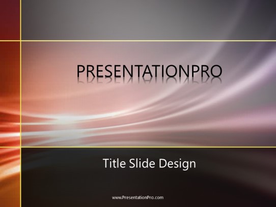 Abstract 0511 PowerPoint Template title slide design