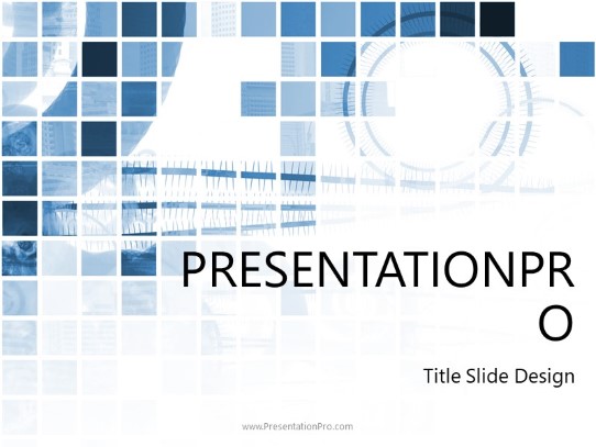 Abstract Grid Blue Abstract PowerPoint template - PresentationPro