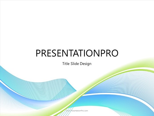 Abstract Lines PowerPoint Template title slide design