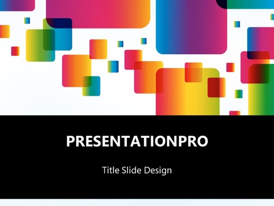Abstract Rainbow Prisms Abstract PowerPoint template - PresentationPro