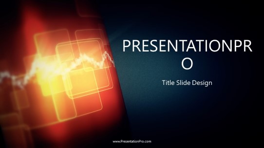 Abstract Rotation Widescreen PowerPoint Template title slide design