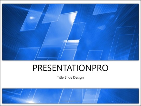 Abstract Technology PowerPoint Template title slide design