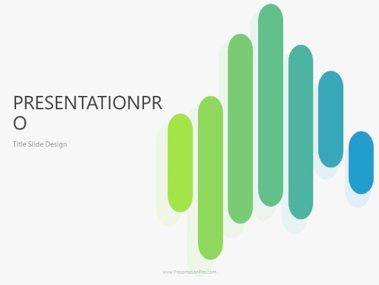 Abstract columns 2 wide PowerPoint Template title slide design
