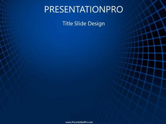 Ambient Blue PowerPoint Template title slide design